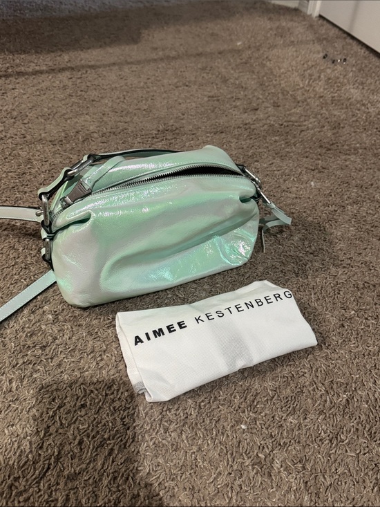 Aimee Kestenberg Handbags - Aimee Kestenberg Iridescent Mint Green Crossbody Bag